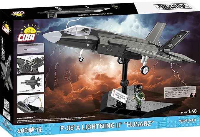 COBI Armed Forces F-35A Lightning II HUSARZ Building Set 605 Pieces