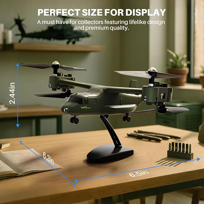 SYMA X550 RC Plane 4 CH Remote Control Airplane with High/Low Speed One-Key Takeoff/Landing Stunt Flight Modes Army Model Plane Gift for Kids Beginners & Adults