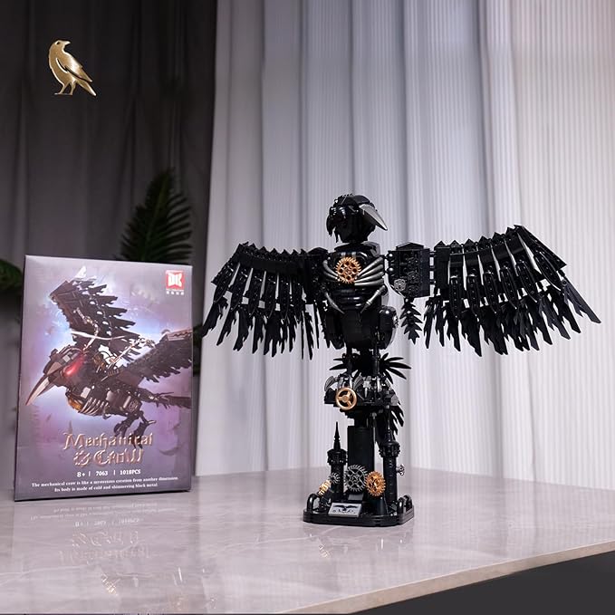 Ideas Magic Raven Building SetCompatible with Lego Mainstream Brands Adults Collectible MOC Bird Model STEM Toy for Anime Fans Home DecorCreative Gift for Kids Boys & Girls 8-16 (1018 PCS)