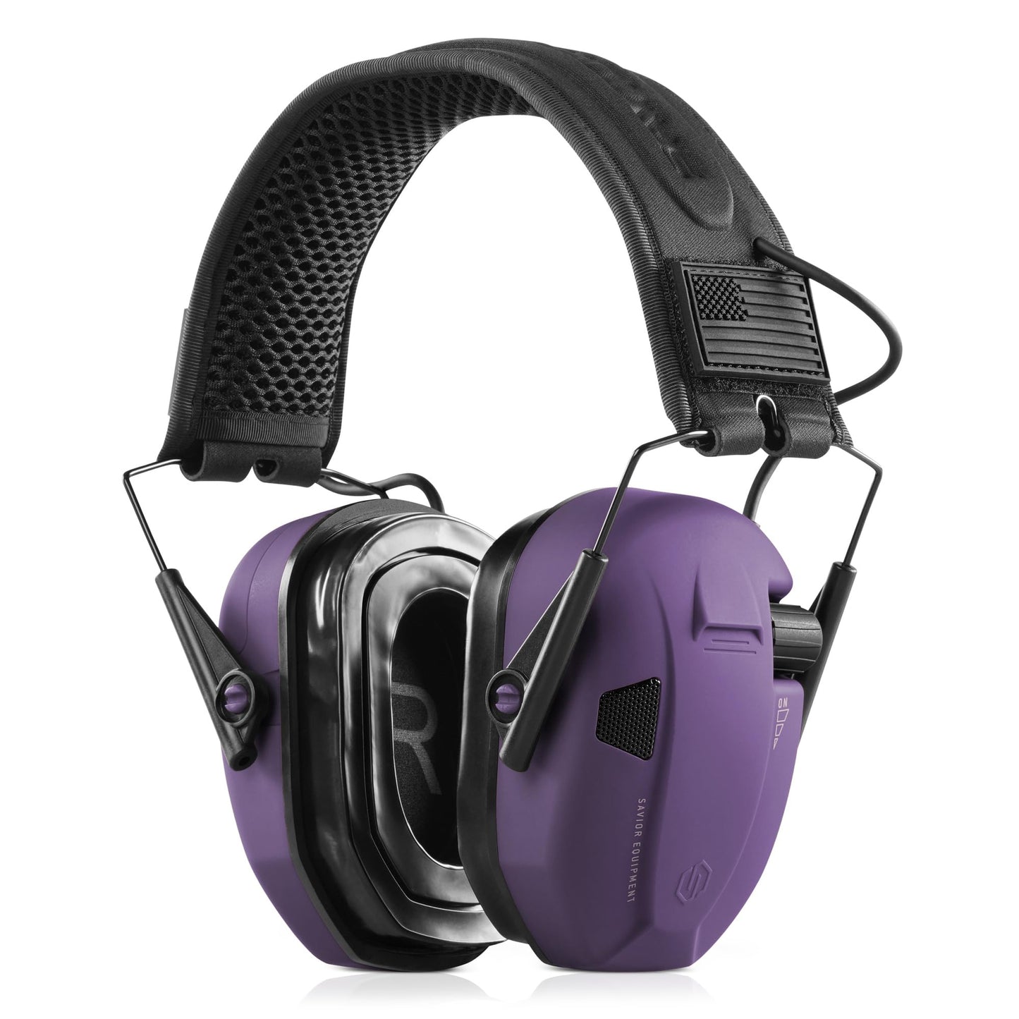 Savior Equipment Apollo Electronic Earmuffs for Shooting w/Gel Ear Pads, 24dB NRR, Noise Cancelling Ear Protection Headset