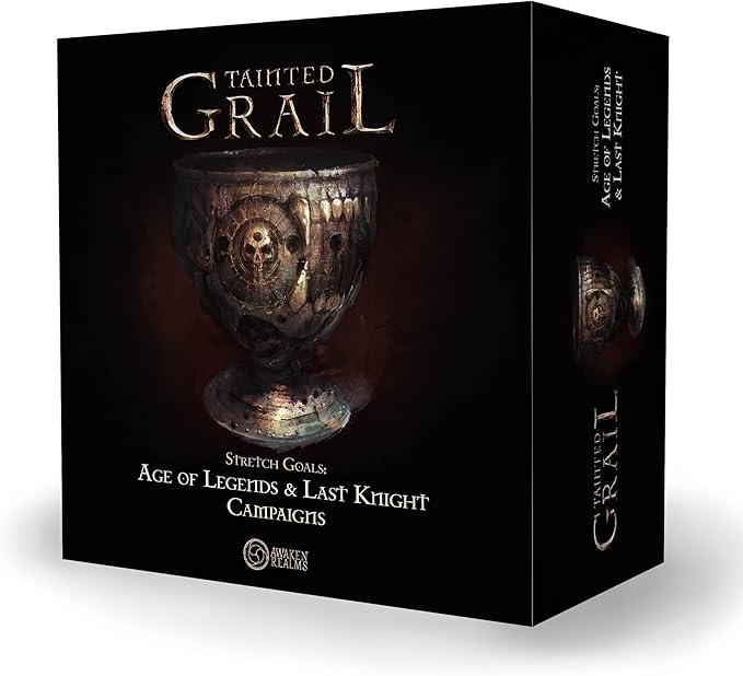 Tainted Grail Stretch Goals: Age of Legends & Last Knight Board Game CAMPAIGN EXPANSION - Medieval Strategy & Adventure Ages 14+ 1-4 Players 2-3 Hour Playtime Made by Awaken Realms
