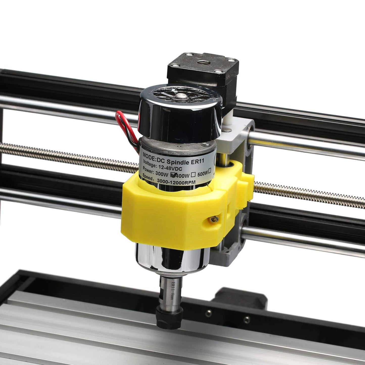 Genmitsu CNC Router Machine 4040-PRO for Woodworking + Air-Cooled 300W Brush DC Spindle Motor