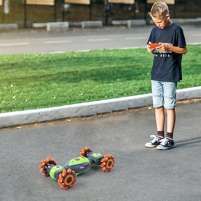 Gesture Sensing RC Stunt Car for Boys 6-12 Year Old 4WD Remote Control Cars Toys with Lights Music Best Birthday Gifts for Kids 2.4Ghz Hand Control Drift Car