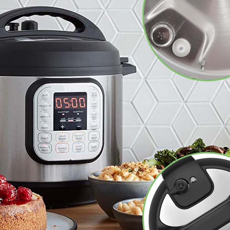 11 PCS Instant Pot Accessories for Duo 5, 6 Quart Qt IP-DUO50 IP-DUO60, InstantPot Replacement Parts Include 2 Sealing Ring, Steam Release Valve, Anti-Block Shield, Float Valve and Gasket