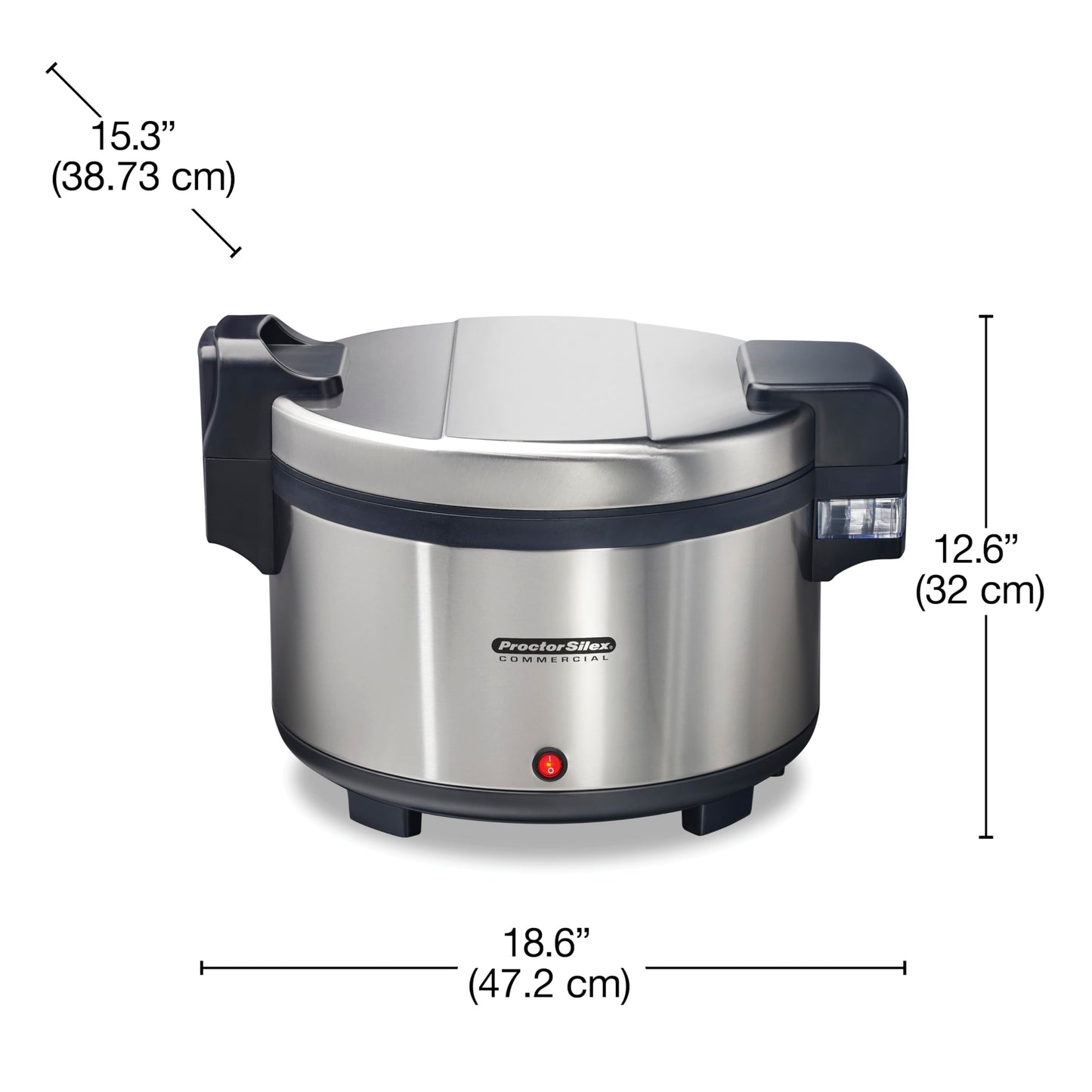 Proctor Silex Commercial 37580 Rice Warmer, Double-Wall Insulated, Maintain Food Safe Temperatures Up to 12 Hours, Conforms to NSF, Compatible with 37560R Rice Cooker