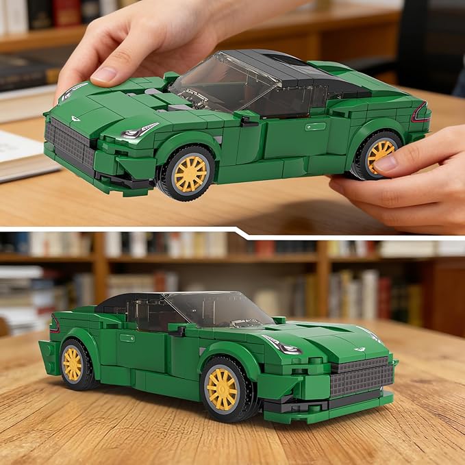 Mould King 27113 Martin DB12 Speed Champion Technik Car Building Set Classic Racing Car Model Kits for Display Gift Ideas for Birthdays and Fans (375+PCS)