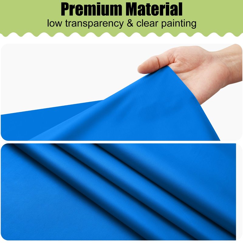 Smiry Disposable Table Cloth - 6 Pack, 54 x 108 Inch Waterproof Rectangle Tablecloths for Parties, Decorative Plastic Table Cover, Leakproof & Sturdy, Blue