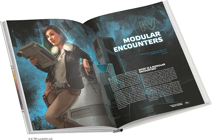Asmodee Star Wars: Edge of The Empire Roleplaying Game Suns of Fortune SOURCEBOOK - New Species Weapons Vehicles & Encounters RPG for Kids & Adults Ages 14+ 3-5 Players