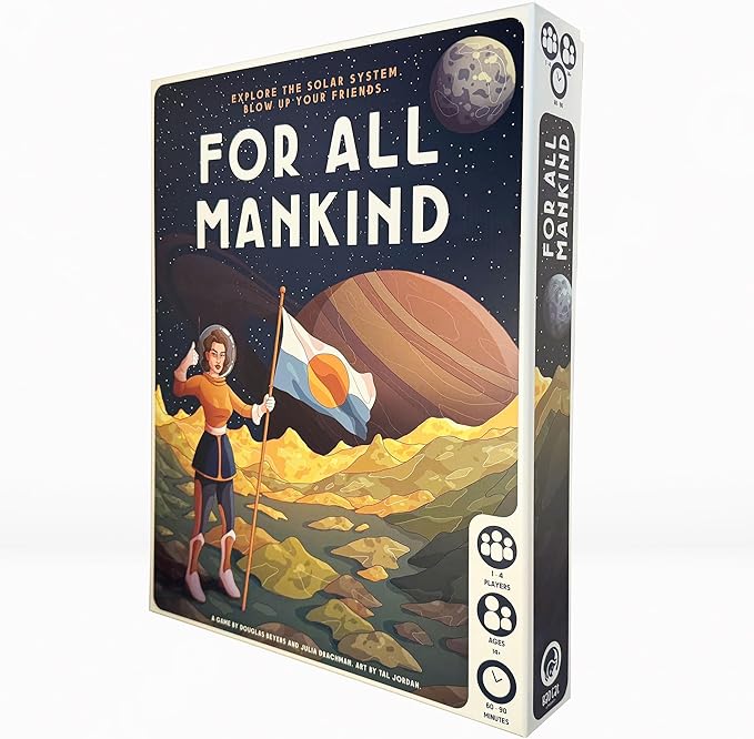For All Mankind - Board Game -Strategy Game - Space Exploration Game 1-4 Players Ages 14 and up