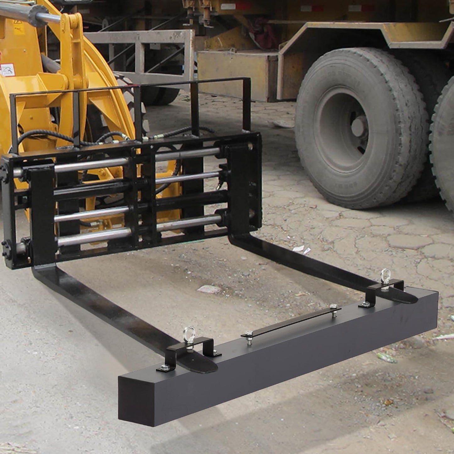 48" Heavy Duty Magnetic Sweeper – 120LB Capacity Industrial Magnet Bar for Nails, Bolts & Metal Debris – Quick Release Lever for Easy Cleanup – Works On Grass, Concrete & Gravel