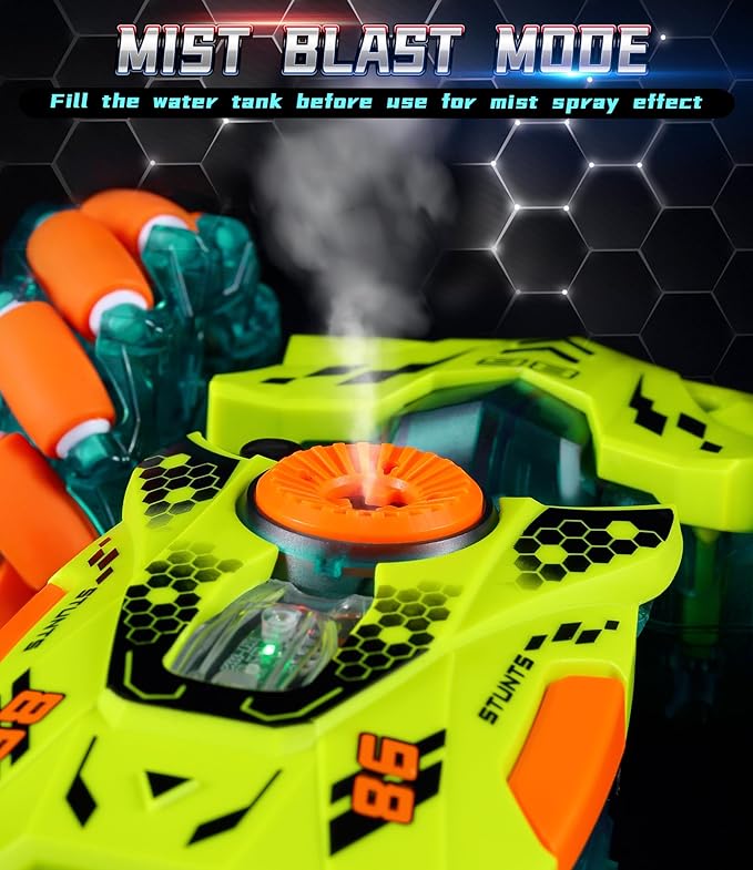 A ALPHA Gesture Remote Control Car RC Stunt Car with 360° Flips 2.4GHz 4WD Remote Control Toy with Lights Music Birthday Xmas Gift for Boys 5 6 7 8-12 Year Old