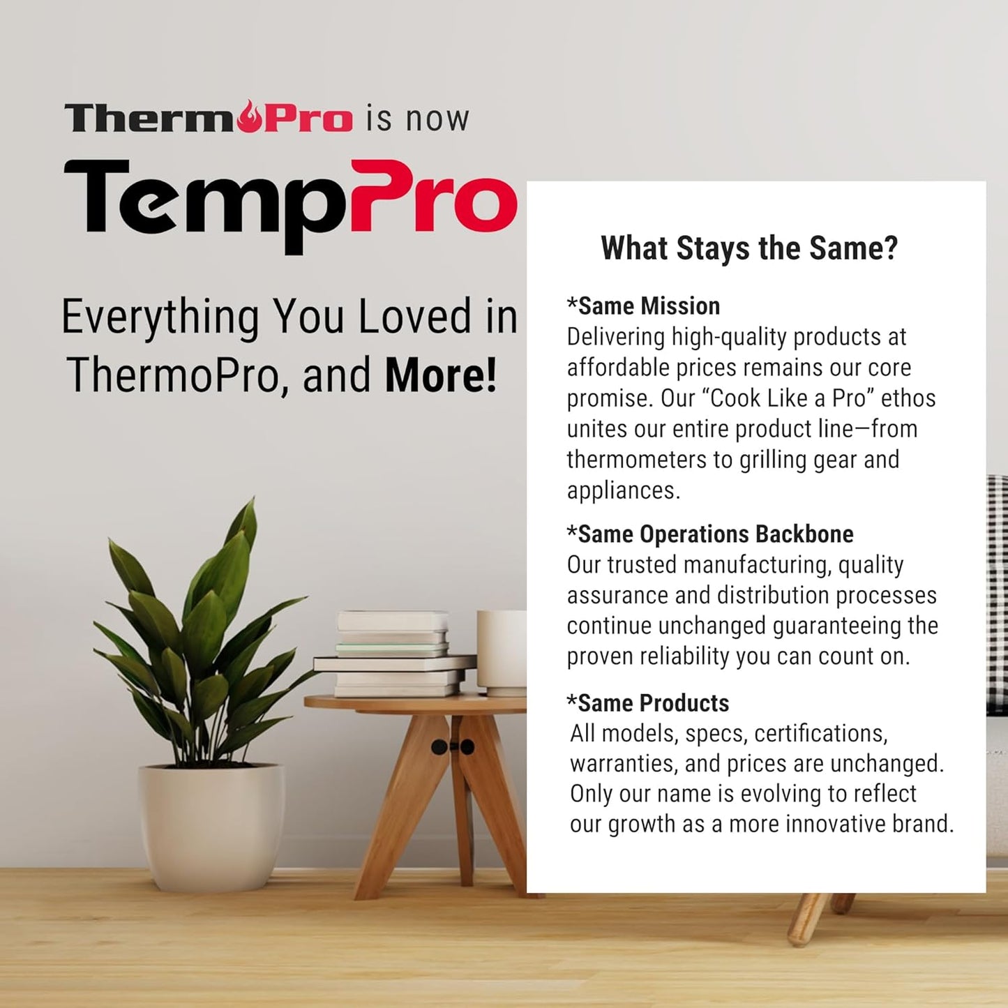TempPro TP49 Digital Hygrometer & Indoor Thermometer - Accurate Temperature & Humidity Monitor | Compact Design