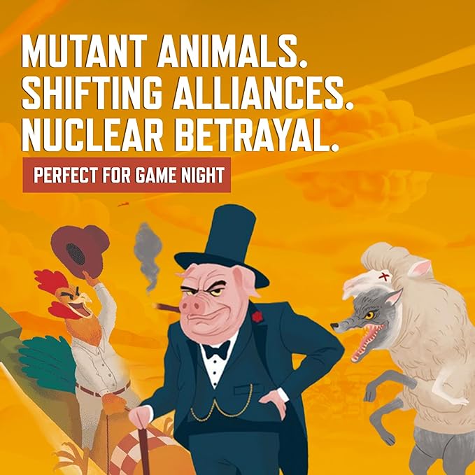 Deluxe Edition – Premium Strategy Board Game for Adults & Family 2–5 Players 1-2 Hours Resource Management Area Control Asymmetric Powers w/Nuclear Farm Animals Great for Game Night
