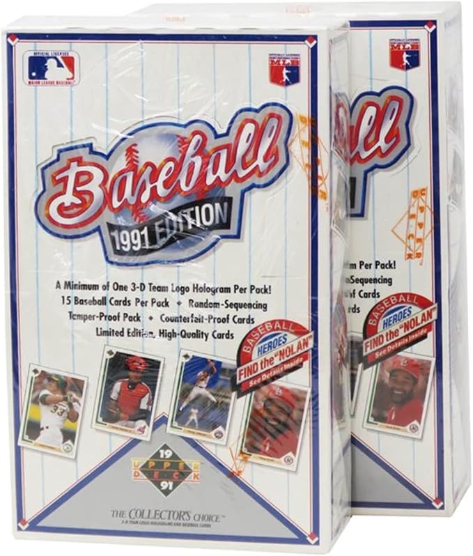 1991 Upper Deck Baseball High Series Card Box: Possible Aaron Autograph Chipper Jones Mike Mussina Rookie Cards