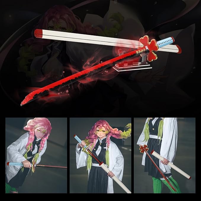 TOY PLAYER Demon Sword Toy Building Set Kanroji Mitsuri Sword with Scabbard and Stand Katana Building Set Gift for Anime Fans (956Pcs)