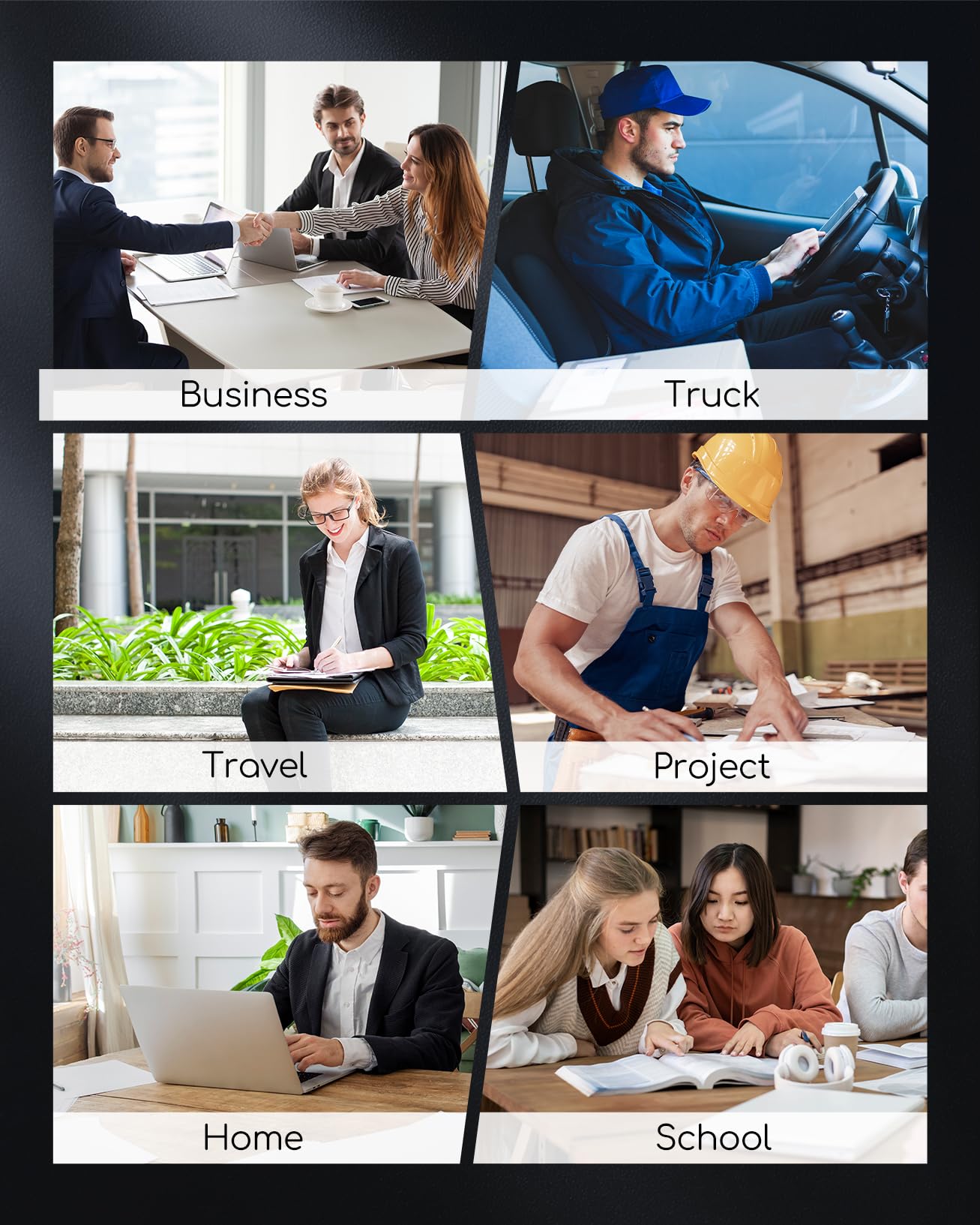Portable Printers Wireless for Travel, A285M Small Inkless Thermal Printer, Bluetooth Mobile Printer Support 8.5" X 11" Letter & A4 Thermal Paper, Compatible with iPhone Laptop for Home Office Receipt