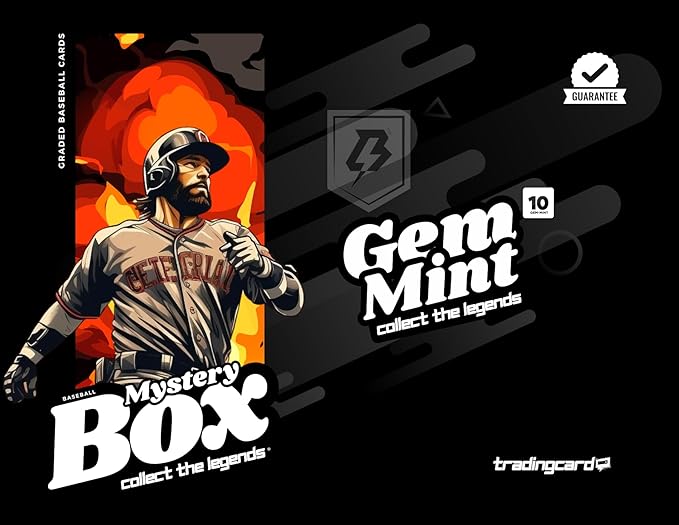 Three Graded Baseball Cards Collect The Legends® Edition│Gem-Mint 10 Guaranteed│Gift for Baseball Fans│by TradingCard360®