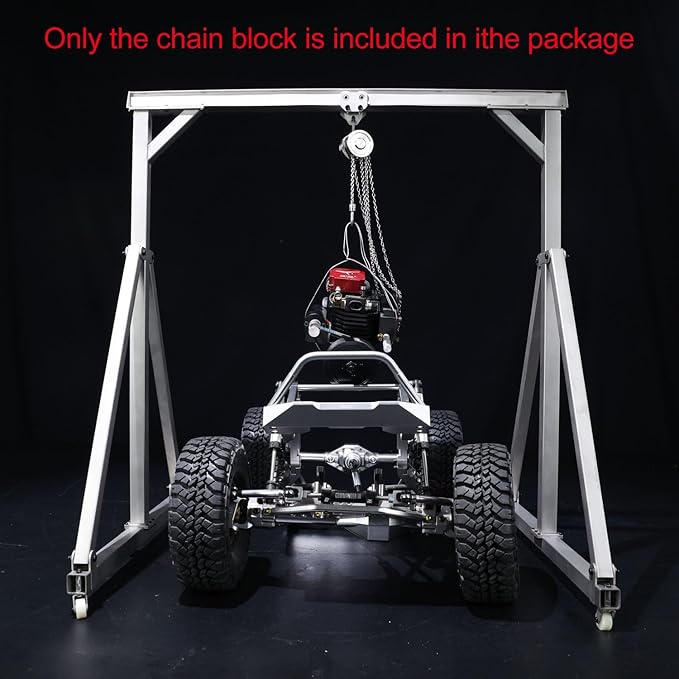 TOUCAN RC HOBBY US in Stock JDM Metal Chain LiftBlock Tackle Hoist Heavy Duty Load for 1/10 RC Gantry Crane