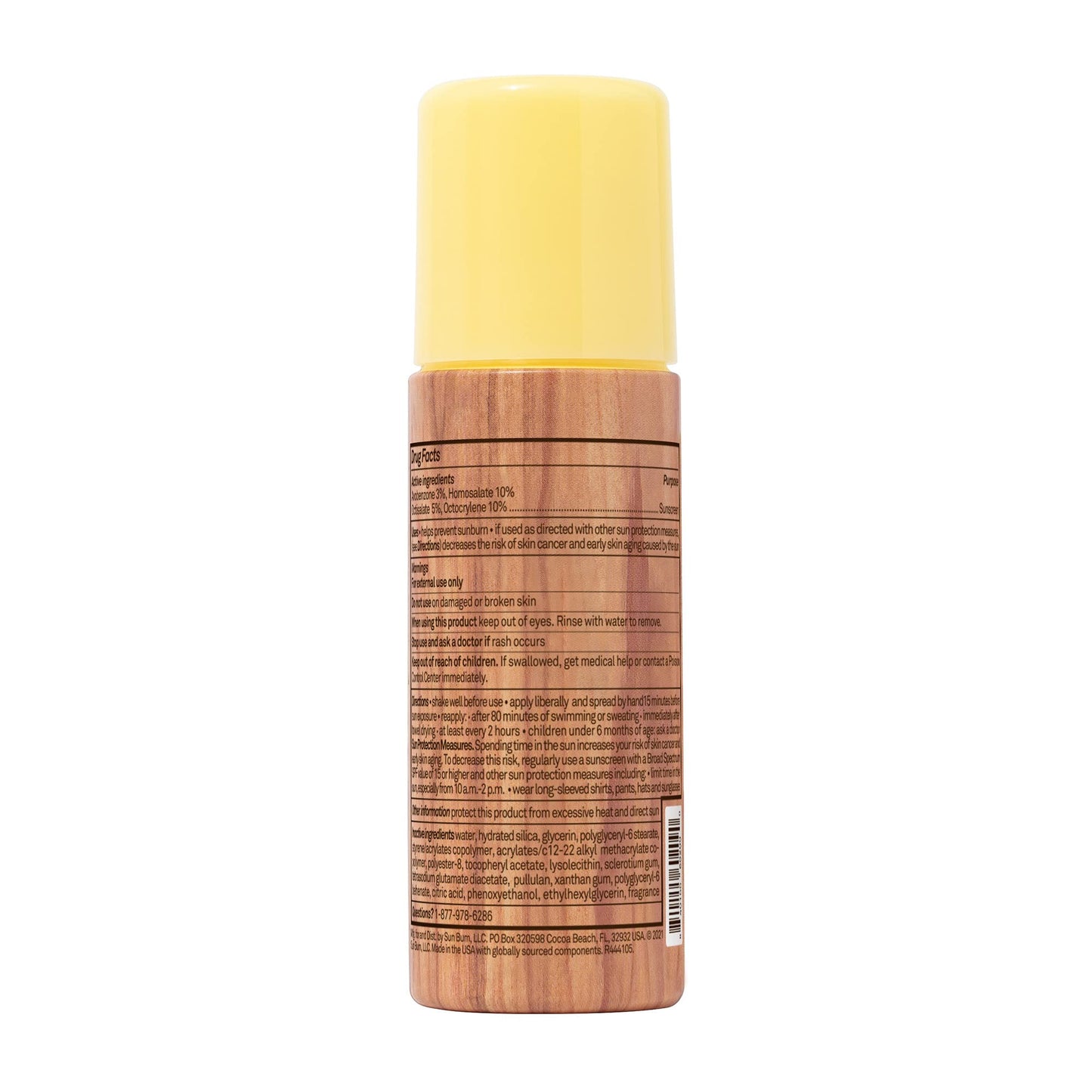 Sun Bum Original SPF 50 Roll-On Sunscreen Body Lotion - Broad Spectrum Moisturizing Sunscreen with Vitamin E - Hawaii 104 Act Compliant (Made without Octinoxate & Oxybenzone) - Travel Friendly - 3 oz