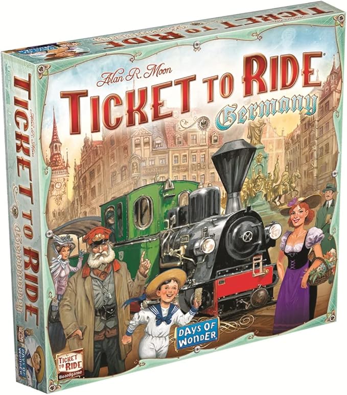 Asmodee Ticket to Ride Germany Board Game - Expand Your Railway Adventures! Fun Family Game for Kids & Adults Ages 8+ 2-5 Players 30-60 Minute Playtime