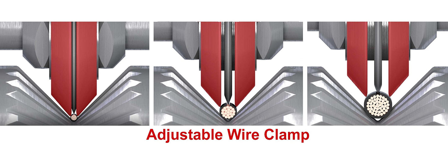 CopperMine Copper Wire Stripper Hand Crank Copper Wire Stripping Machine and Cable Wire Stripper for Wires 18 AWG to 1250 kcm