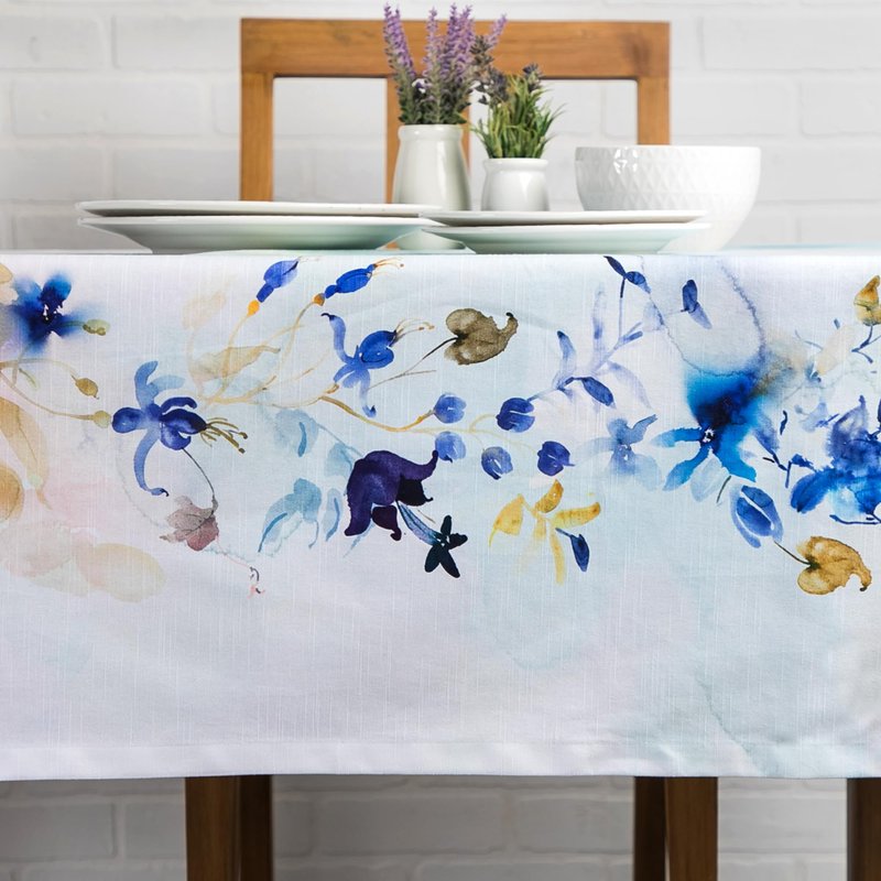 Maison d' Hermine Table Cloth Rectangle Table 100% Cotton 70 x 108 Inches Tablecloth Reusable Decorative for Dining Kitchen Room Farmhouse Home Gifts for Mothers Day Spring Summer - Lazy Summer Days