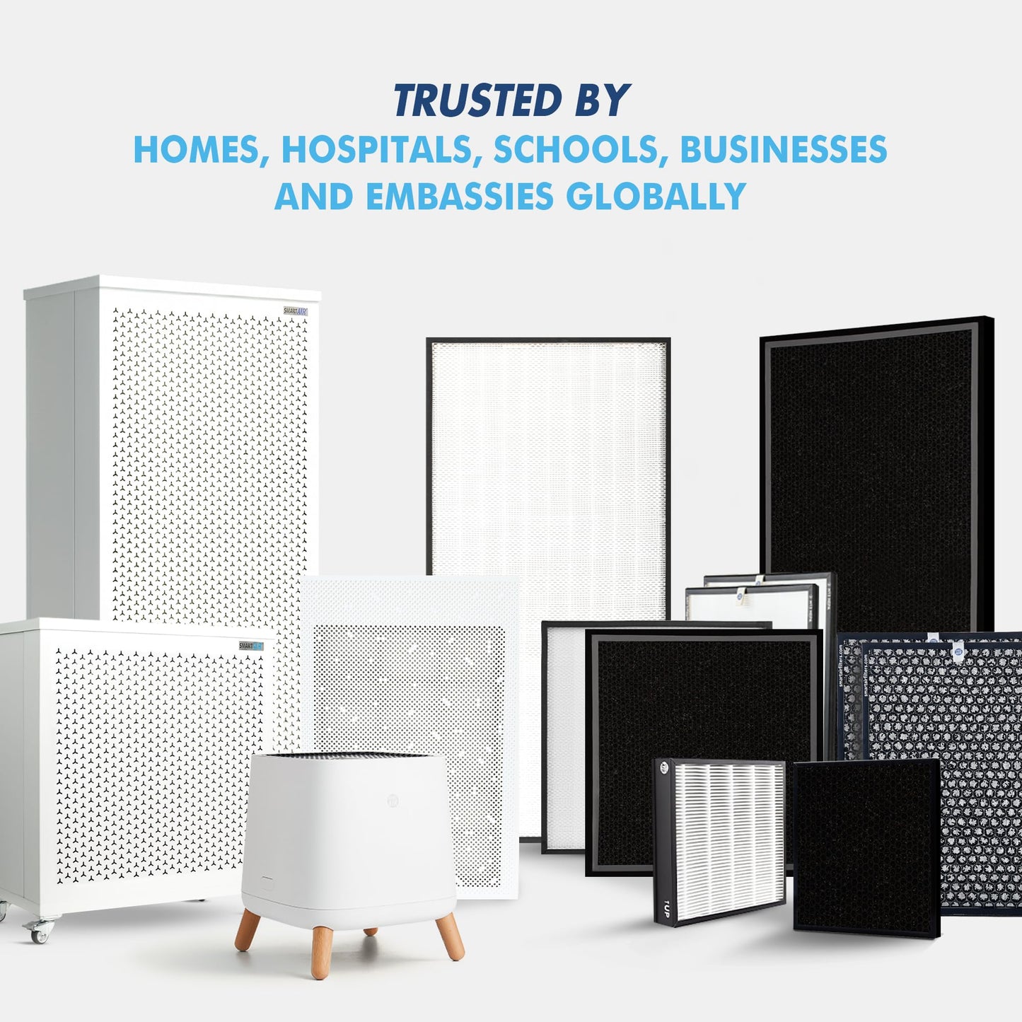 Smart Air (aka Smart Health) Blast MKII Air Purifier – Cleans 4,500 Sq Ft/30 Mins, 29-43 dBA–Industrial-Grade H13 HEPA+Activated Carbon – Purifier for Home, Office, Pets, Allergies, Dust, Mold & Smoke