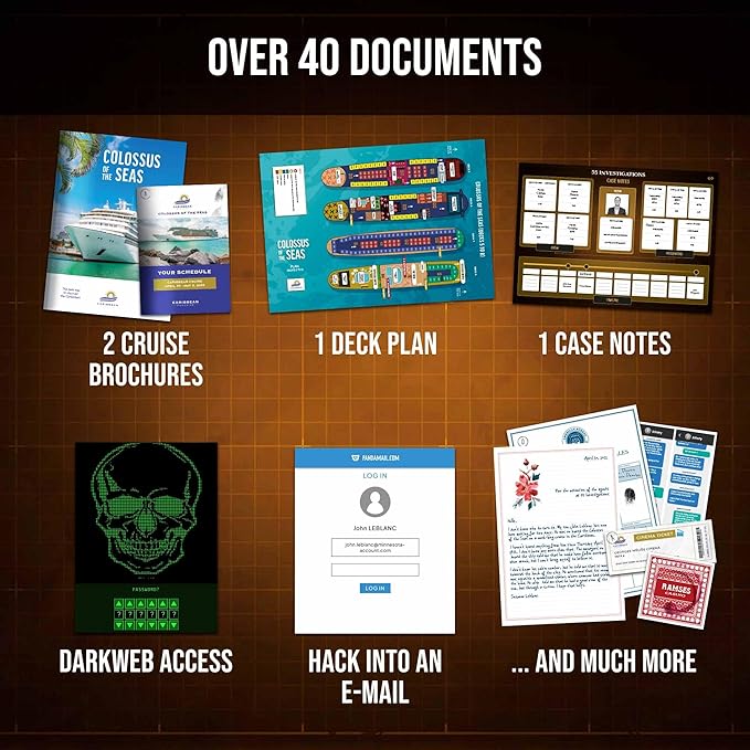 PROFILER - Missing in the Caribbean: John LeBlanc Reported Missing – Murder Mystery Games for Adults – Individuals Date Night Family Night - Escape Room Board Game - Find Clues and Solve the Mystery