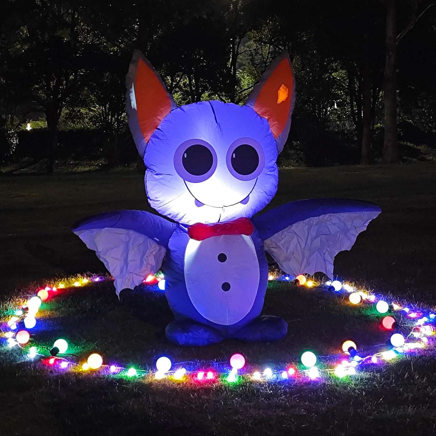 DearSun 6FT Halloween Inflatable Fierce Cerberus with Build-in LED Lights, Blow up Halloween Inflatable Outdoor Indoor Decorations Large Party Yard Decoration (Fierce Cerberus)