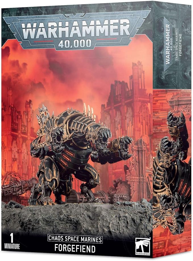 Games Workshop 43-14 Warhammer 40k - Space Marine du Chaos Forgefiend (2019) Black