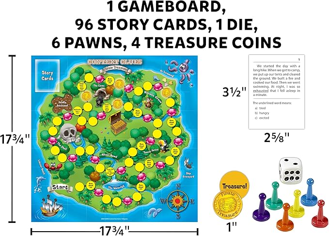 Edupress Learning Well Games Context Clues Game Blue Level-Pirate Treasure Game (LRN301)