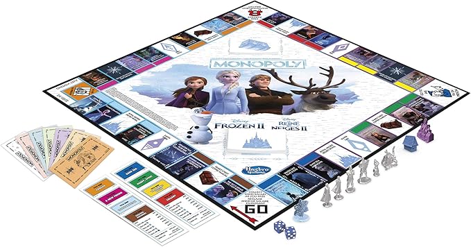 Hasbro Disney Frozen II Monopoly (Bilingual - English/French)