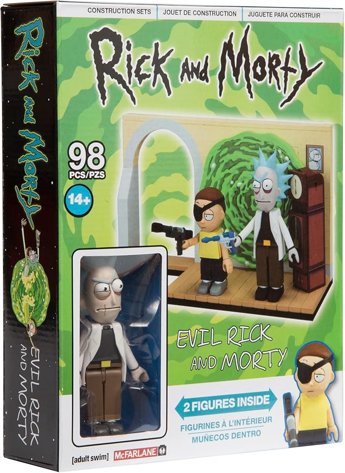 McFarlane Toys Rick & Morty Evil Rick & Morty Small Construction Interlocking Building Set