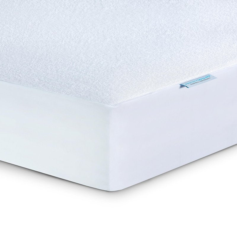 ProtectMySleep® Cotton Terry Mattress Protector - 5-Sided, 100% Waterproof, Hypoallergenic Mattress Cover (Queen)