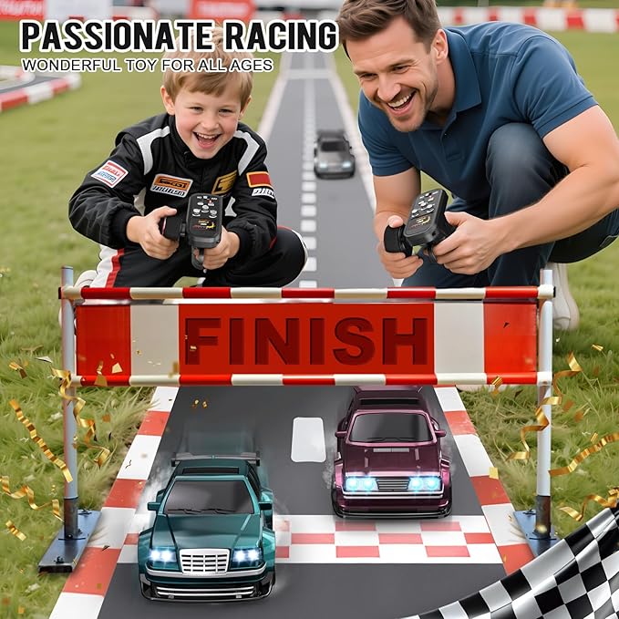 1/43 Mini RC Drift Car with Gyroscope 4WD Full Proportional RC Car 2.4GHZ Hobby Grade Remote Control Cars RTR Model Vehicle 20+KM/H High Speed for Hobbyists Kids Adults (Sliver)