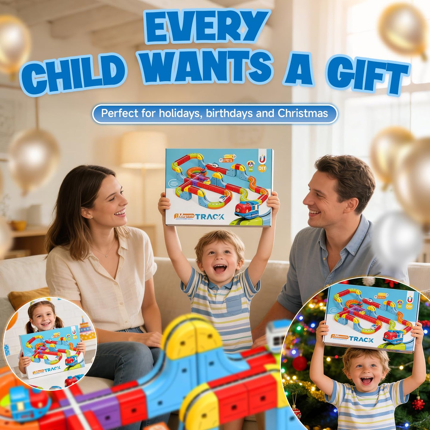 Electric Magnetic Train Toys Set- Flexible Race Track for Kids 3 4 5 6 7 8,stem Gravity Magnetic Roller Car Track for Toddlers,3D Infinity Cube Track Learning Gift Anti-Gravity Design,88 Pcs/2 car