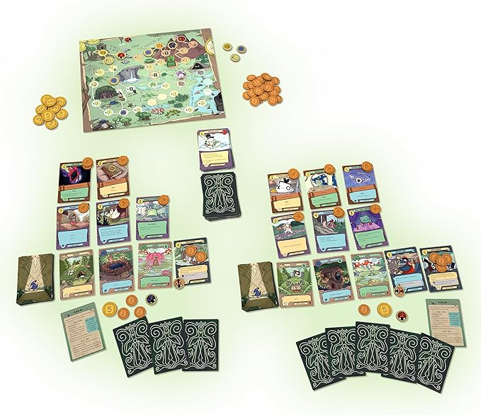 A Wild Venture Board Game - Engine-Building & Adventure Strategy Game Whimsical Fantasy World with 100+ Unique Cards Fast-Paced Gameplay for Kids & Adults Ages 10+ 2 Players 40-60 Min Pla