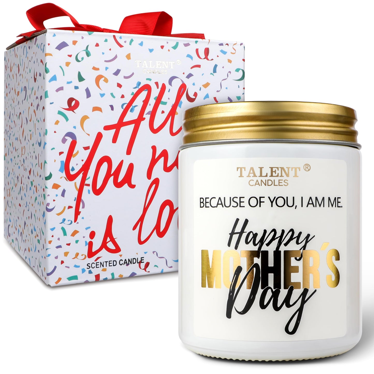 Scented Candle for Mom | Mother's Day Gifts | Perfect Home Décor Gift Elegant Gift for Mother | Mom Birthday Gifts | 8.4oz Candle Jars | Iris & Orange Blossom