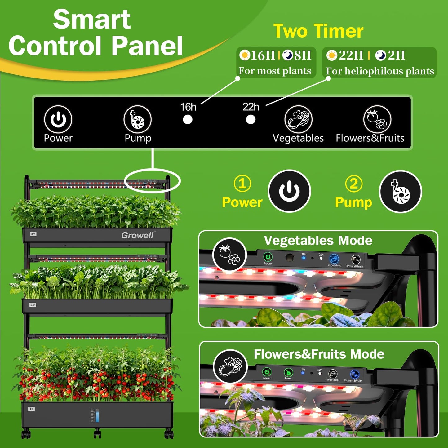 90 Pods Hydroponics Growing System Kit & 120 Pcs Hydroponic Pods Kit