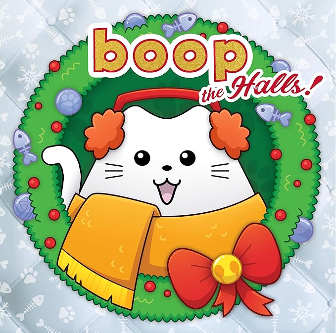 Smirk & Dagger Boop The Halls Board Game Holiday Strategy Game for 2 Players Ages 10+ 3D Gameboard Painted Cat Meeples Alternate Win Conditions Fun & Challenging Abstract Game