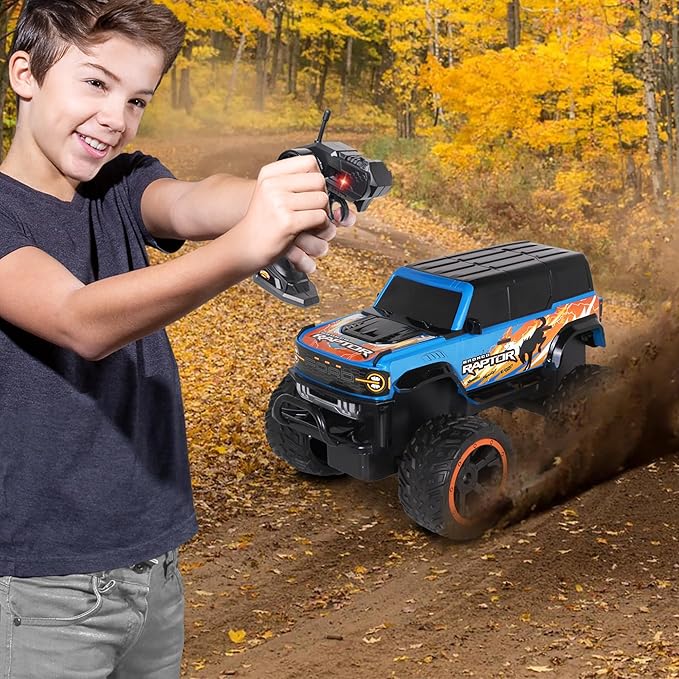 NKOK RC Ford Bronco Raptor Monster Truck Rear Wheel Drive for Drifting Mastery Bouncy and Grippy Tires