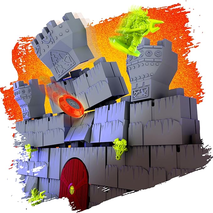 Restoration Games Crossbows and Catapults Fortress War - Dexterity Game for 2 Players - Build Launch and Topple Castles - 20-40 Min Playtime - Ages 7+