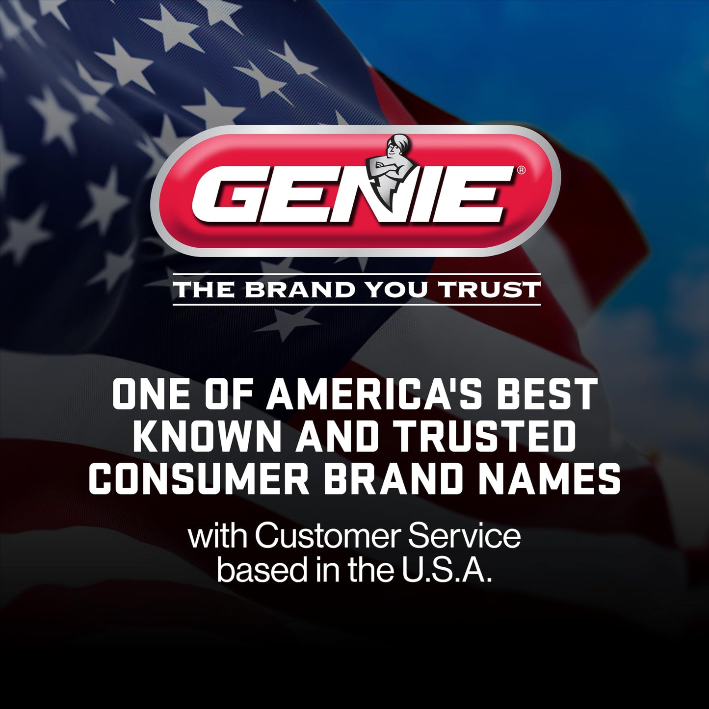 Genie Chain Drive 500 Garage Door Opener - Model 1035 - Reliable Chain Drive Garage Opener,Black