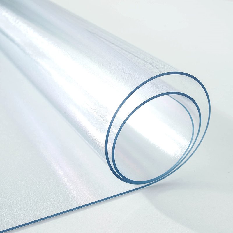 LovePads Frosted Table Cover Protector 42 x 86 Inch, 1.5mm Thick Plastic Table Cover, Table Protector for Dining Room Table, Waterproof Vinyl Tablecloth Table Pad Mat for Kitchen, Writing Desk