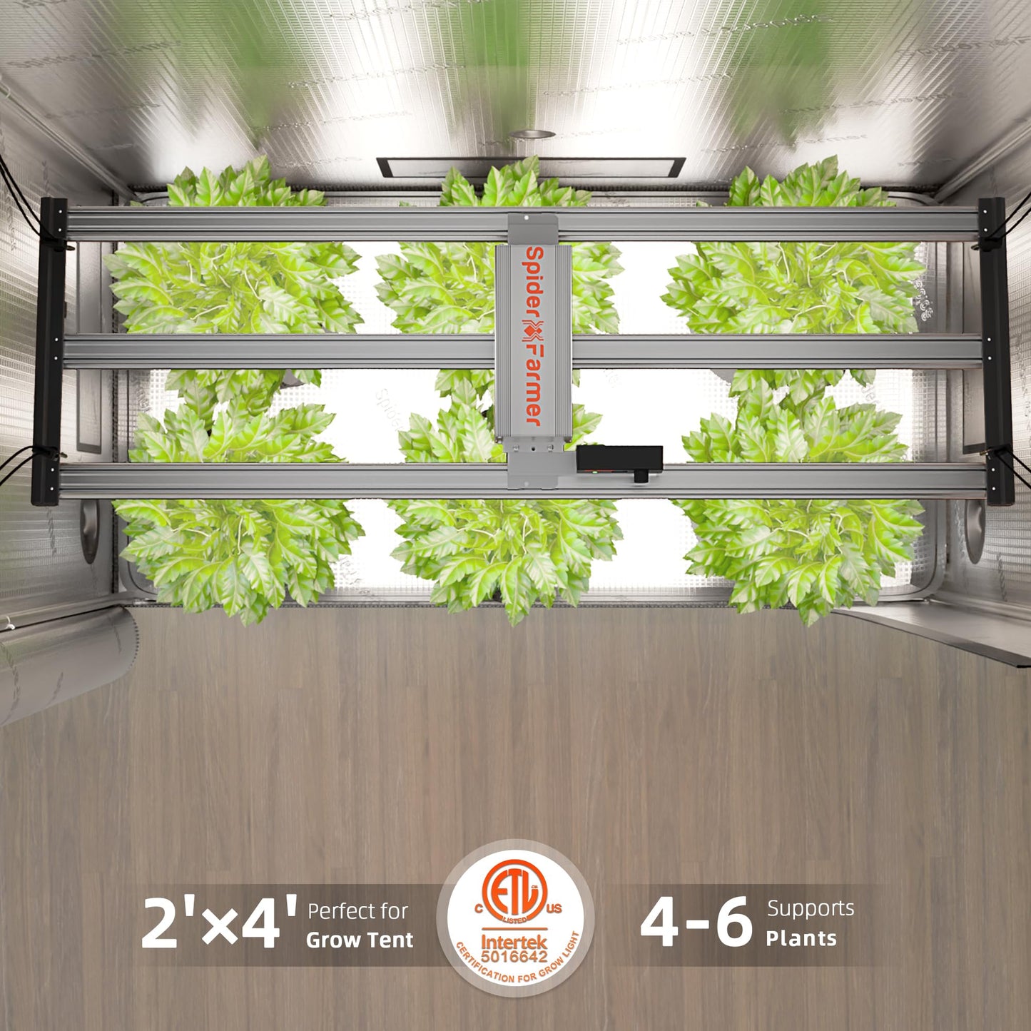 Spider Farmer G4500 Cost-Effective 320W 2x4 Coverage LED Grow Lights, Full Spectrum Dimmable Bar Style Led Growing Lamp for Indoor Plants, Upgraded Smart App Control