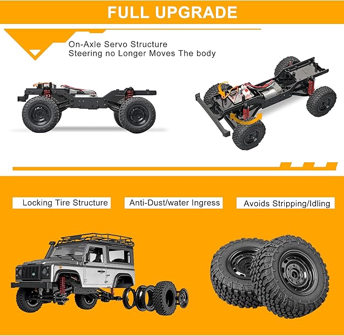 MN 99s RC Cars Jeep 1/12 RC Crawler 2.4G RC Jeep RC Rock Crawler RC Truck 4x4 RC Car with 3pcs Upgraded 1300mah Battery for Adults 4WD Hobby RTR RC Drift Car Gifts