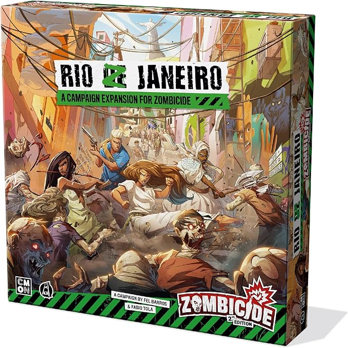 Zombicide: Rio Z Janeiro Board Game Expansion - Carnaval-Themed Zombies & New Campaign! Cooperative Tabletop Miniatures Strategy Game Ages 14+ 1-6 Players 1 Hour Playtime Made by CMON