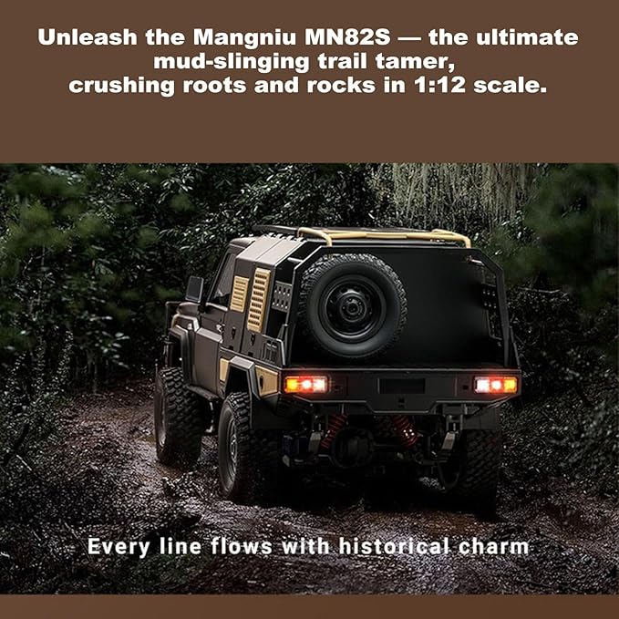 YIKESHU Rc Cars for Adults 2-Speed 2.4GHz Proportional Control Remote Control Car with LED Lights RC Rock Crawler 4X4 for Outdoor Indoor (Silver)