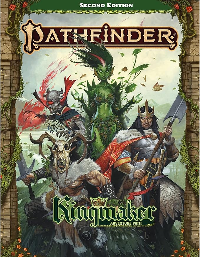 Pathfinder Kingmaker Adventure Path Hardcover - Complete Campaign Levels 1-20 for Second Edition Tabletop RPG