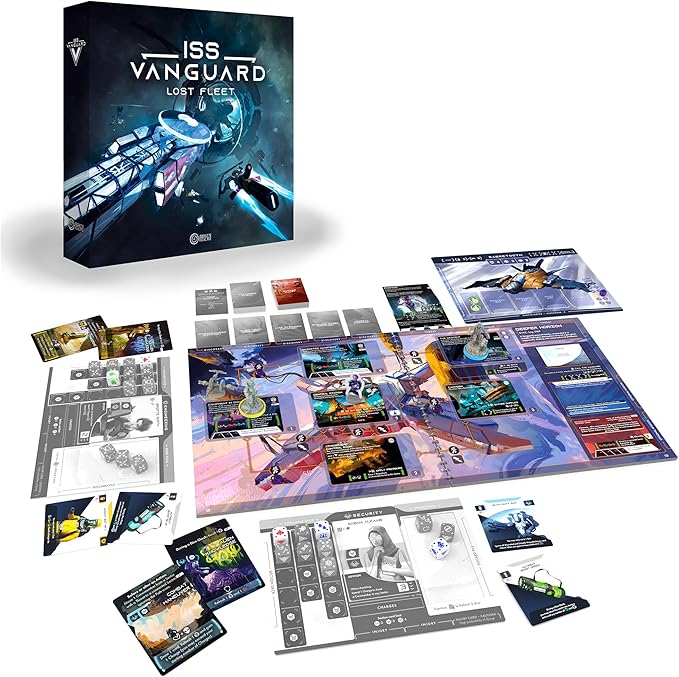 ISS Vanguard: Lost Fleet Board Game Expansion - Exclusive Add-Ons Varied Missions & Challenges! Cooperative Sci-Fi Adventure Game Ages 14+ 1-4 Players 90-120 Min Playtime Made by Awaken Realm